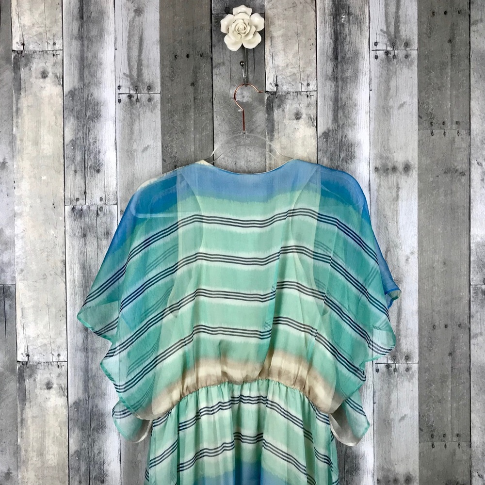 Anthro Meadow Rue Decatur Striped Dress Large EUC - Picture 4 of 8